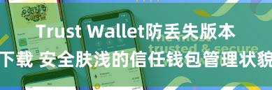 Trust Wallet防丢失版本下载 安全肤浅的信任钱包管理状貌